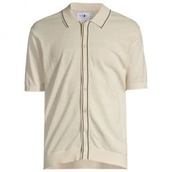 NN07 Nolan Button-Front Polo Shirt For Men