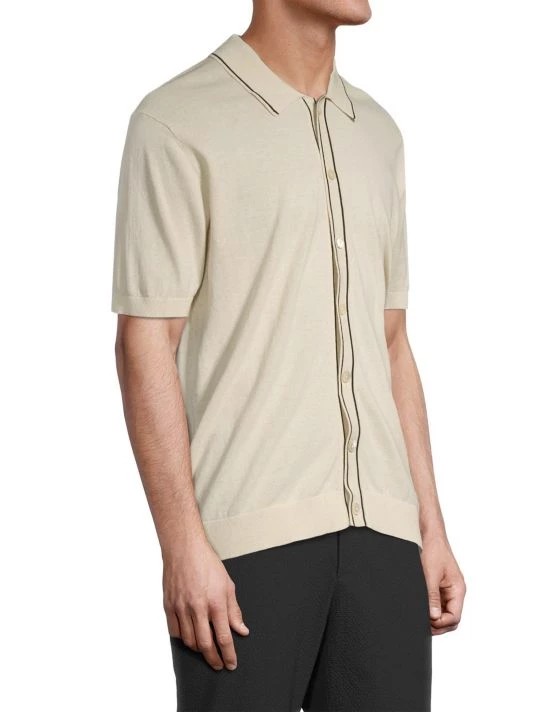 NN07 Nolan Button-Front Polo Shirt For Men 6 NN07 Nolan Button-Front Polo Shirt For Men - Image 4