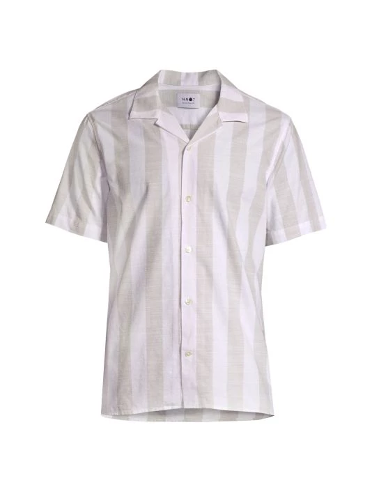 NN07 Miyagi Striped Bowling Shirt For Men 3 NN07 Miyagi Striped Bowling Shirt For Men