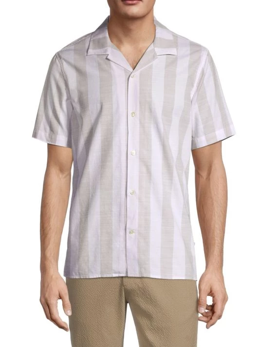 NN07 Miyagi Striped Bowling Shirt For Men 5 NN07 Miyagi Striped Bowling Shirt For Men - Image 3