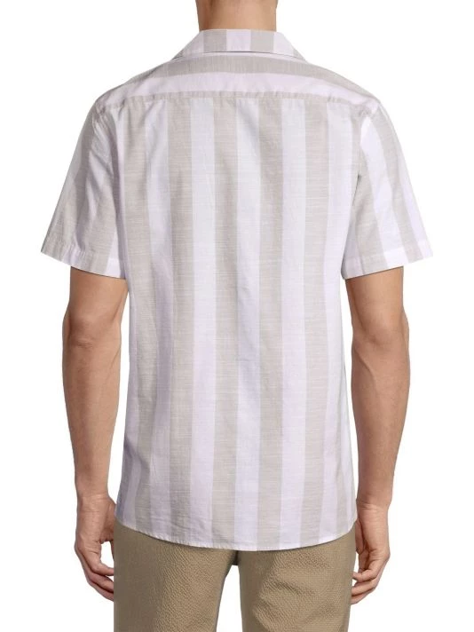 NN07 Miyagi Striped Bowling Shirt For Men 7 NN07 Miyagi Striped Bowling Shirt For Men - Image 5