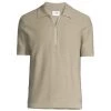 NN07 Hansie Quarter-Zip Polo Shirt For Men Khaki -Modern Wear Hub unnamed file 1079