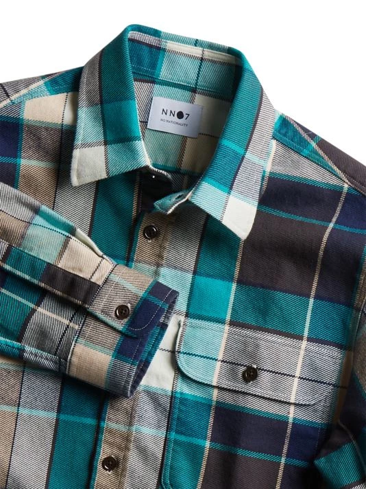 NN07 22.1 Alpha Plaid Shirt For Men 8 NN07 22.1 Alpha Plaid Shirt For Men - Image 6