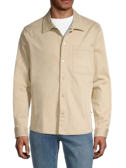 NN07 Philip Stretch-Cotton Shacket For Men 4 NN07 Philip Stretch-Cotton Shacket For Men - Image 3