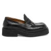Marni Leather Square-Toe Platform Loafers For Men
