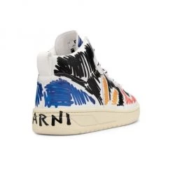 Marni X VEJA High-Top Leather Sneakers For Men -Modern Wear Hub unnamed file 176
