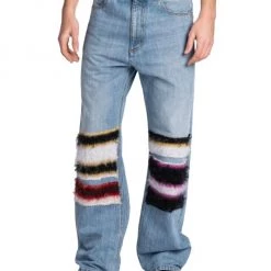 Marni Knit-Patch Wide-Leg Jeans For Men -Modern Wear Hub unnamed file 186