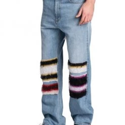 Marni Knit-Patch Wide-Leg Jeans For Men -Modern Wear Hub unnamed file 187