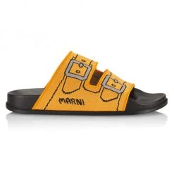 Marni Knit Printed Buckle Slides Apricot Ice -Modern Wear Hub unnamed file 19