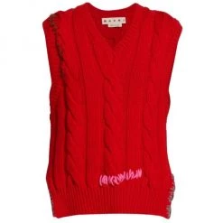 Marni Cable-Knit Sweater Vest