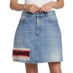 Marni Appliqu&eacute;d Cotton Denim Skirt -Modern Wear Hub unnamed file 247