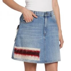 Marni Appliqu&eacute;d Cotton Denim Skirt -Modern Wear Hub unnamed file 248