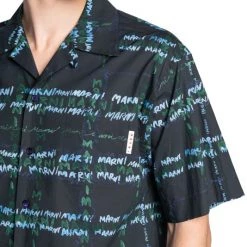 Marni Sketched Logo Poplin Shirt For Men -Modern Wear Hub unnamed file 343