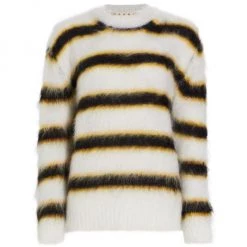 Marni Stripe Mohair & Wool Knit Sweater