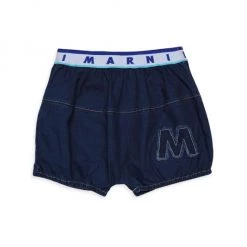 Marni Litle Boy's & Boy's Denim Logo Shorts For Kids