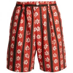 Marni Daisy Striped Shorts For Men