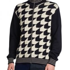 Marni Pied De Poule Jacquard Zip Cardigan For Men -Modern Wear Hub unnamed file 610