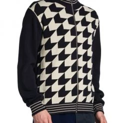 Marni Pied De Poule Jacquard Zip Cardigan For Men -Modern Wear Hub unnamed file 611