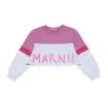 Marni Little Girl's & Girl's Cropped Logo Sweater For Kids