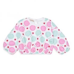 Marni Baby Girl's Multicolor Dot Crewneck Sweatshirt For Kids