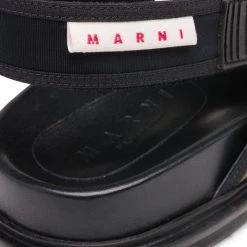 Marni Fussbett Leather Slingback Sandals For Men Fluo Orange Black -Modern Wear Hub unnamed file 682