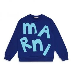 Marni Little Boy's & Boy's Logo Crewneck Sweater For Kids