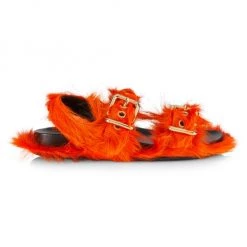 Marni Fussbett Two-Buckle Calf Hair Sandals Yellow -Modern Wear Hub unnamed file 726