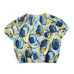 Marni Little Girl's & Girl's Puff-Sleeve Abstract Print Top For Kids -Modern Wear Hub unnamed file 754