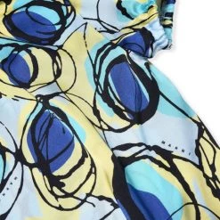 Marni Little Girl's & Girl's Puff-Sleeve Abstract Print Top For Kids -Modern Wear Hub unnamed file 755