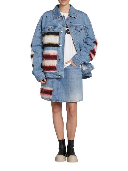 Marni Appliquéd Cotton Denim Jacket 4 Marni Appliquéd Cotton Denim Jacket - Image 2