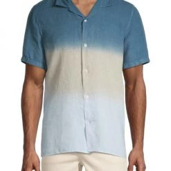 NN07 Linen Ombré Short-Sleeve Shirt For Men -Modern Wear Hub unnamed file 842