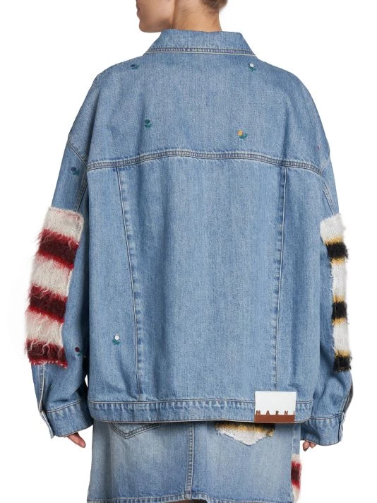 Marni Appliquéd Cotton Denim Jacket 7 Marni Appliquéd Cotton Denim Jacket - Image 5