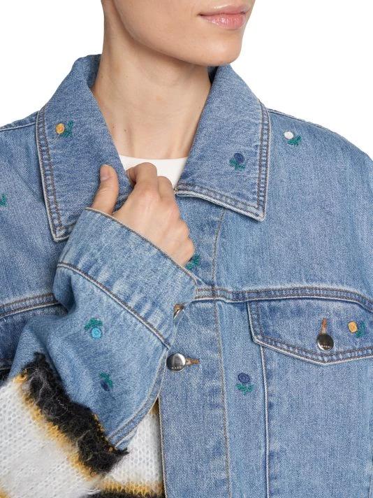 Marni Appliquéd Cotton Denim Jacket 8 Marni Appliquéd Cotton Denim Jacket - Image 6