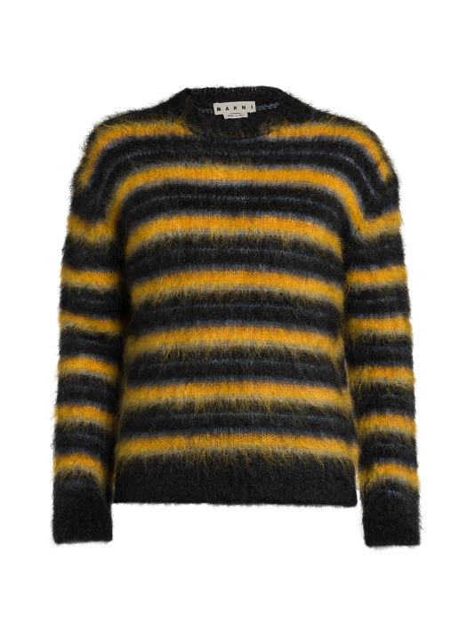 Marni Striped Crewneck Sweater For Men 3 Marni Striped Crewneck Sweater For Men